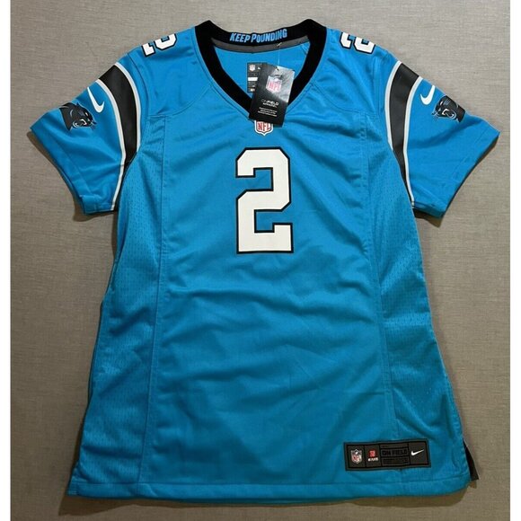 Carolina Panthers #2 DJ Moore Nike On‎ Field Football Jersey Women's Large Blue. - Picture 1 of 10